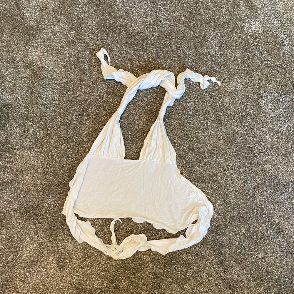 I.AM.GIA crop halter tie top